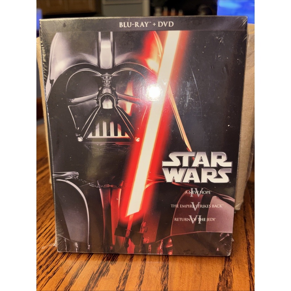 NEW SEALED Star Wars Original Trilogy Blu-Ray / DVD Box Set 4, 5, 6